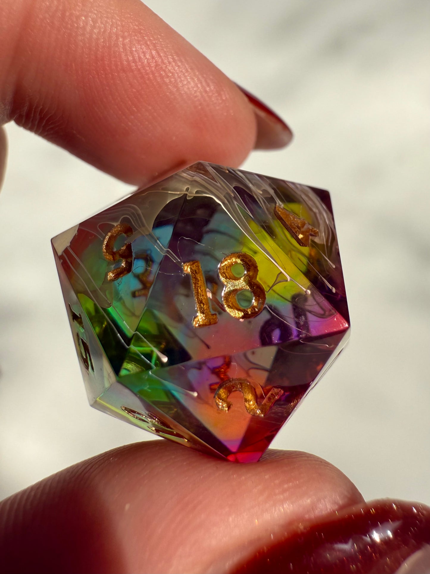 Rainbow Petri Single D20